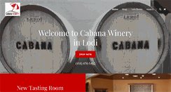 Desktop Screenshot of cabanawinery.com